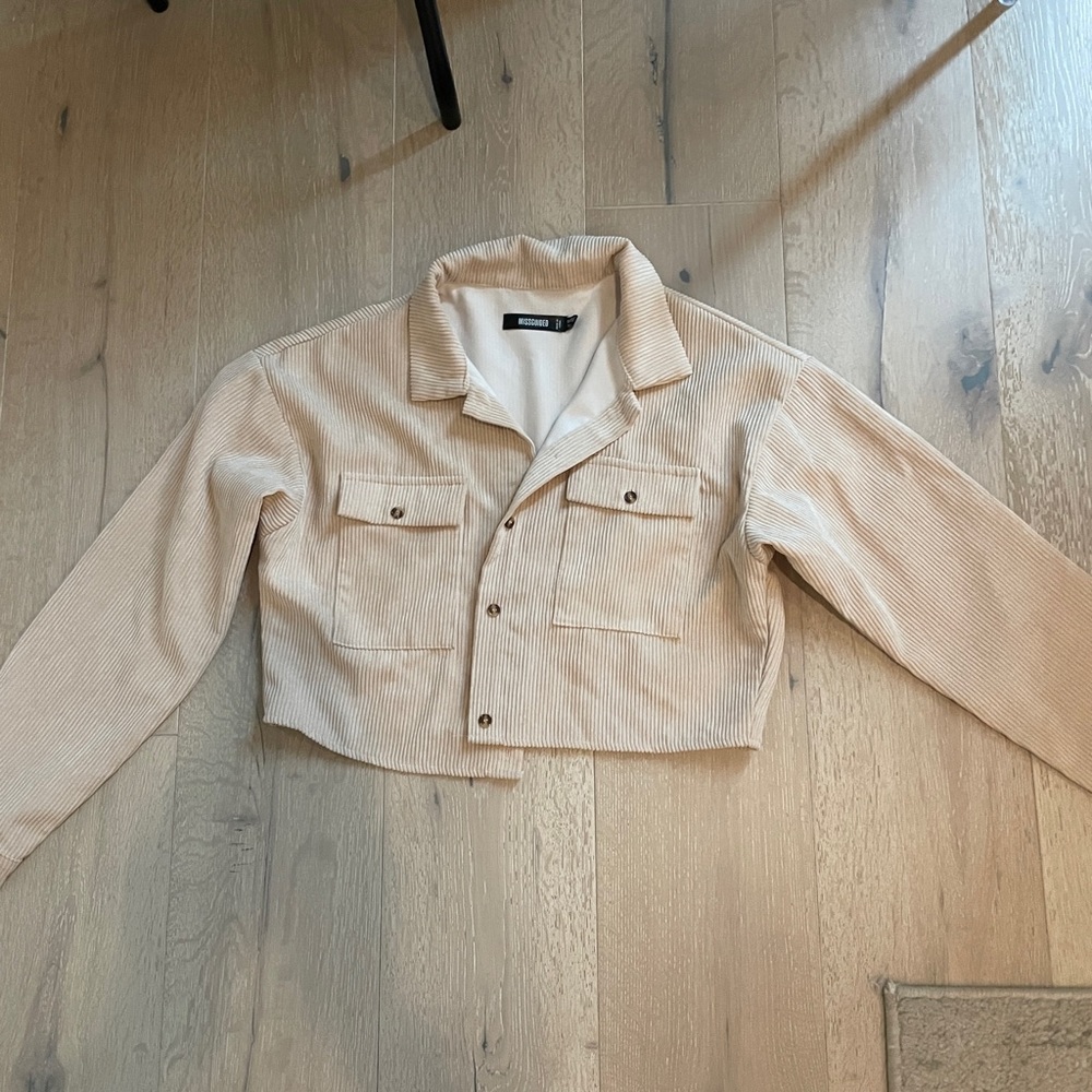 Missguided Cropped Corduroy Jacket